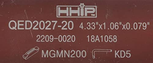 HHIP 2209-0020 4,33 x 1,06 x 0,079 de corte externo e lâmina de ranhura externa da mão direita