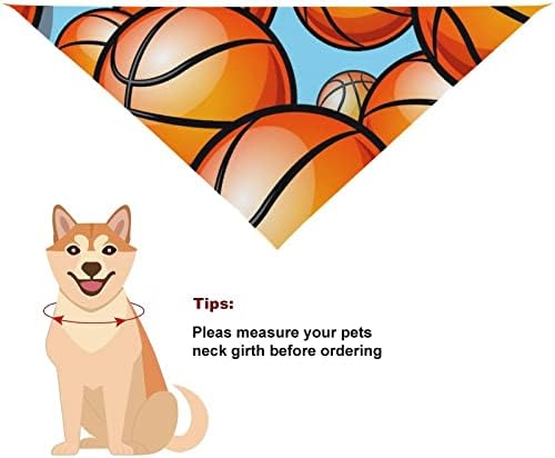 Bola de bola de basquete bandanas lenço de pet triângulo
