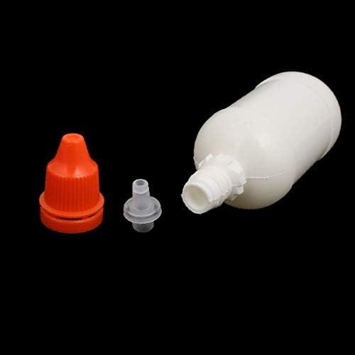 X-Dree 50ml PE plástico Plástico Squeezable Dropping Bottle Bottle Bottle Bottle Branch Branco 2pcs (Contagocce de