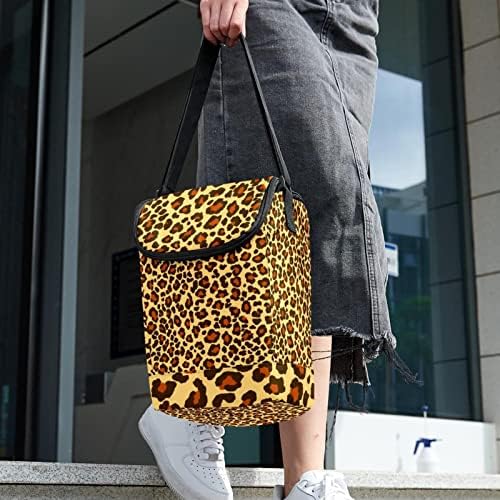 Jaguar de leopardo Jaguar Wild Padrão grande lancheira para almoço adulto reutilizável Tote portátil grande organizador