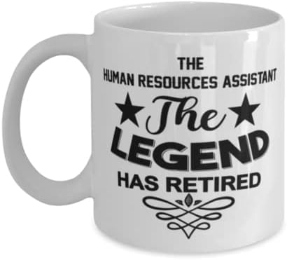 Assistente de Recursos Humanos Caneca, The Legend se aposentou, novidades de presentes exclusivas para assistente de recursos humanos,