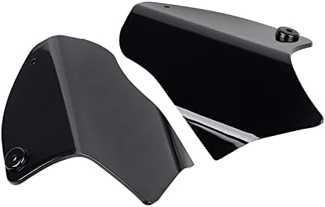BID4ZE Black Abs Plástico Defletor de Defletor de Calor Compatível com Harley Heritage Sofrail Classic FLSTC Heritage Springer