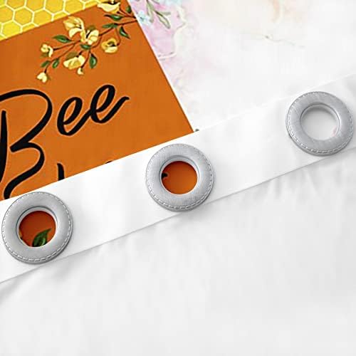 Cortinas de abelhas erosebridas para crianças adolescentes jovens, cortinas de blecaut de abelhas de desenho animado 42x90,