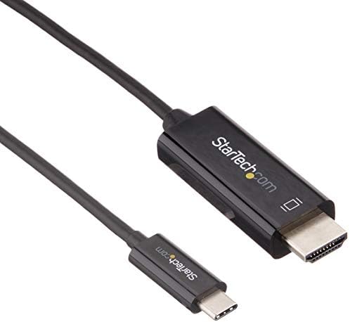 Startech.com Cabo USB C para HDMI - 4K 60Hz USB Tipo C a HDMI 2.0 Adaptador de vídeo Cabo - Thunderbolt 3 Compatível - Laptop para