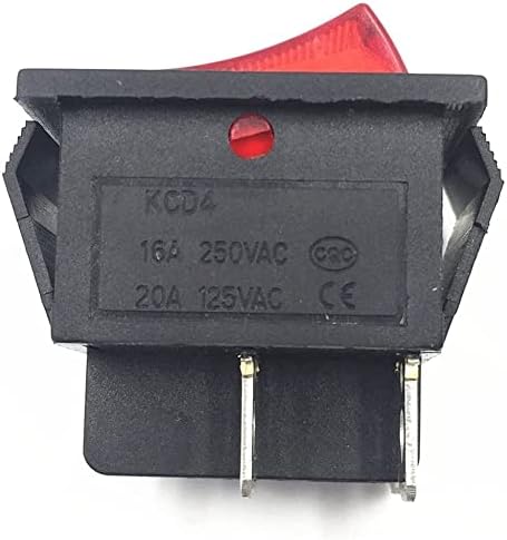 Lyvi trave, troca de potência I/O 4 pinos com luz 16a 250VAC 20A 125VAC KCD4 DPST Boat