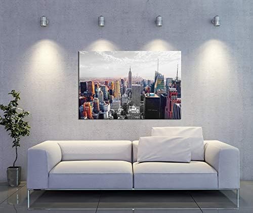 New York Gallery Wrap Canvas Prind Wall Art Cityscape Picture Skyline of United States Photo Modern NYC Pintura para sala de estar