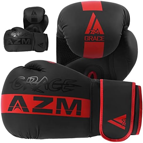 Luvas de boxe AZM para homens e mulheres treinando MMA Muay Thai Premium Luvas de qualidade para dar um soco em sacolas pesadas luvas