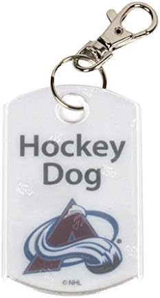 FINNEX refletores NHL Official NHL Colorado Avalanche Hóquei Refletor de cães | A alta visibilidade de segurança refletor oferece