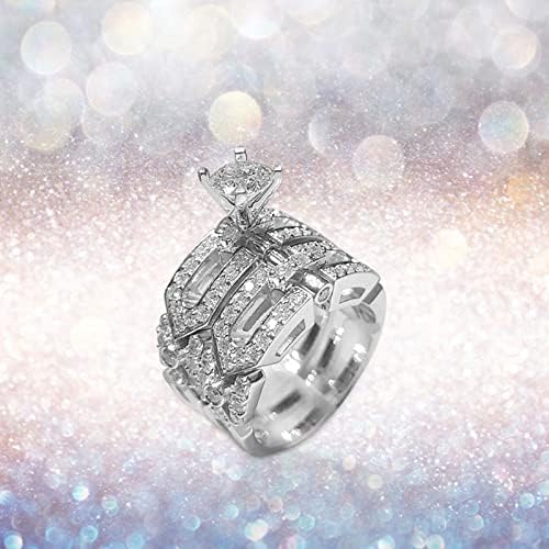 Anéis de casamento e noivado Creative Wear Fashion Fashion Valentine's Rose Ring RingDiamond Be -Kle Diamond