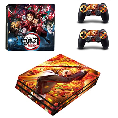 Para Ps5 Disc - Anime Demon Kimetsu Slayer e NO Yaiba Tanjiro Nezuko Zenitsu Akaza Rengoku Inosuke PS4 ou PS5 Skin