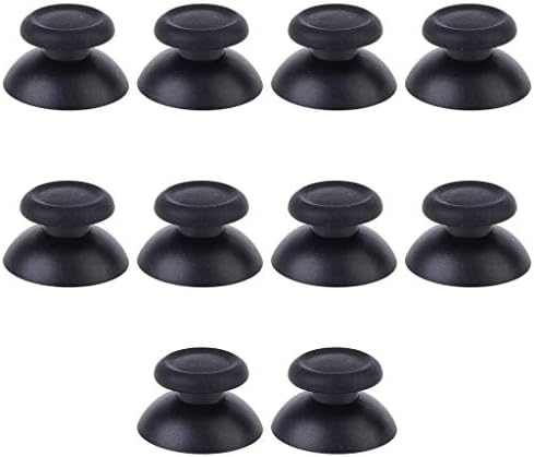 10pcs Controlador de substituição analógica Polícia de thumbsticks para Sony PS4 preto PS4-3D BOOD