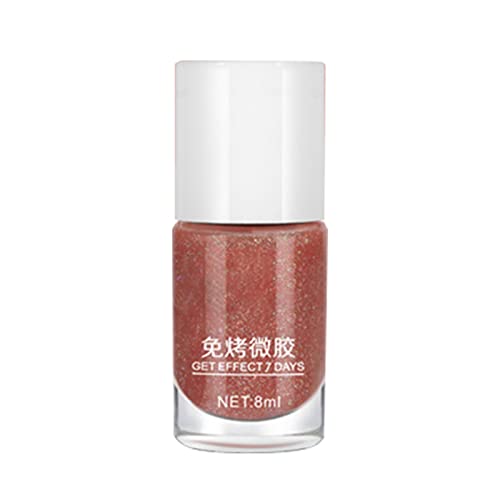 Vefsu Polishishinem Women Women During Tear libera sem assada líquido transparente Red Summer Manicure esmalte Press