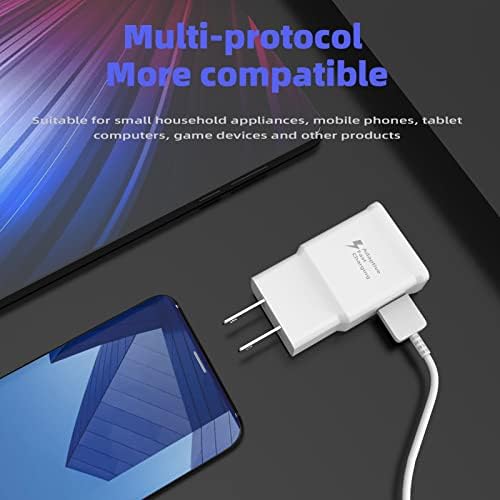 Adaptador de potência de carregamento da parede do telefone celular USB C Fast Charger Samsung Galaxy Tipo C Android Cable S9 S10