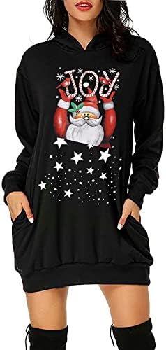 Moletom para as mulheres Halloween Manga longa Outwear suéter confortável Crewneck de inverno com bolsos Sweatshirts