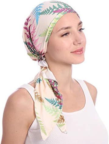 Fxhixiy pré-amarrado Bandana Turban Hat Chemo Cancer Cabeça Cabeça Cabeça Cabeça para Mulheres Capéu de Capa Capéu