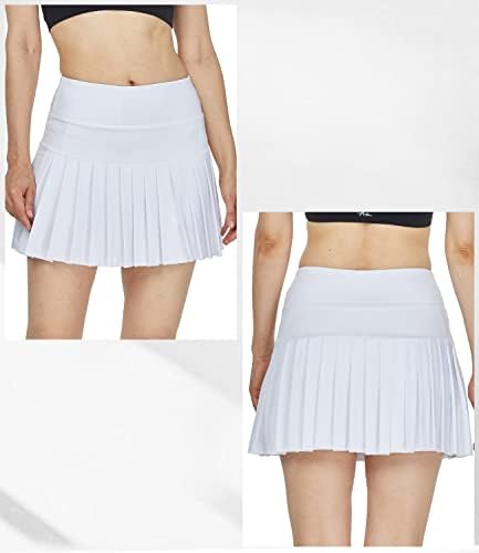 Saia de tênis de Honourourx Women Saias de golfe plissadas com bolsos Skort Workout Sports Hucking Athletic