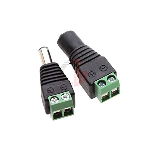 5Pair macho fêmea dc 12V 24V conectores de conectores Adaptador de carregamento de slot plug de slot verbind interconecta