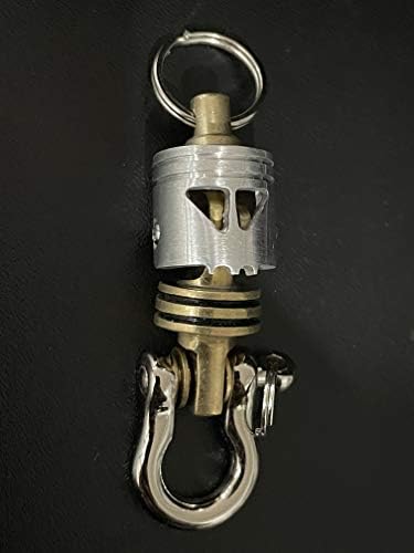 Almofadas de grip kylink Única carabiner chaveiro moderno organizador de toque de anel de toque de toque de anel giratório