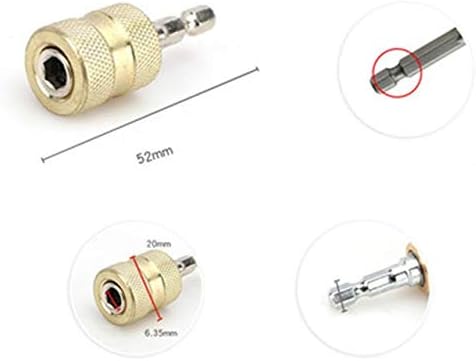 Peças da ferramenta 1/4 Haste de broca magnética de hastes hexágica haste de extensão de travamento automático novo