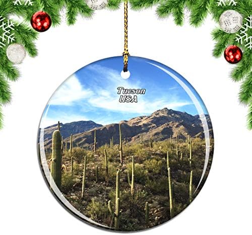 Weekino USA America Arizona-Sonora Desert Museum Tucson Christmas Tree Ornament Decoration pendurado decoração de pingente