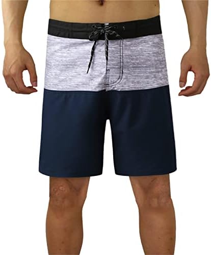 Mens baú tenônimo de 5 polegadas Unsam 5 polegadas de cintura elástica seca rápida Surf shorts de surf respirável em cores de natação