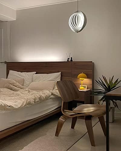 Keluoly Modern Pinging Light, lâmpada pendente de lua esférica ajustável em 360 °, instalação semi incorporada, adequada para sala