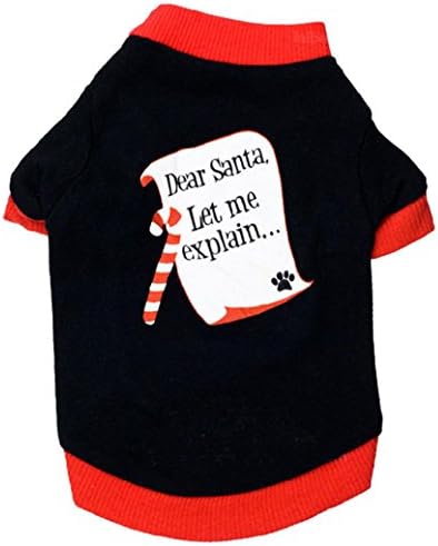 Mikey Store Christmas Filhote de neve de animais de neve, pullover quente de alta qualidade de roupa bordada