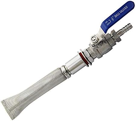 LIXFDJ Válvula de bola de chaleira sem soluções Kit de tela de Bazooka de 12 polegadas e mangueira de 11 mm Homebrew // 154