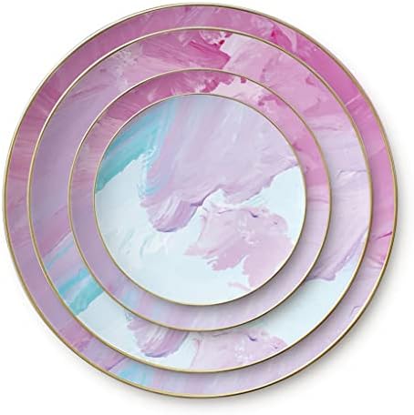 PLACA ERAMIC PLACA GENIGW criativo pintado à mão Western Plate Plate Plate Home Dining Plate Plate Plate Tableware Define