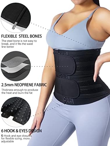 Treinador de cintura de neoprene de telaleo para mulheres emagrecedas de corpule