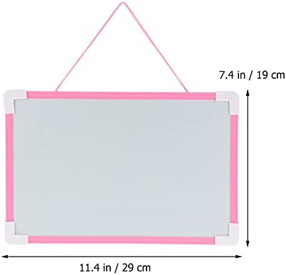 Nuobesty Magnetic Dry Erase Whiteboard pendurado magnético quadro branco- lado pequeno pendurado quadro branco para o dormitório