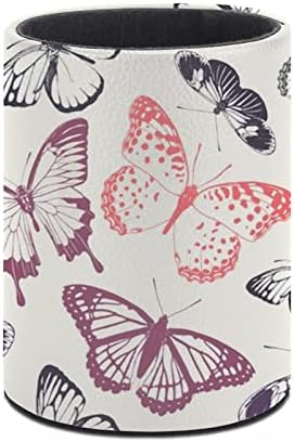 Retro Butterfly Pattern1 Pen Pen Pen Porta Lápis para o copo de escova de maquiagem de organizador de mesa para o escritório da