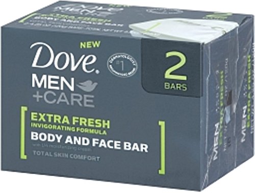 Men Dove, além de cuidar do corpo e da barra de banho de rosto extra - 2 ea