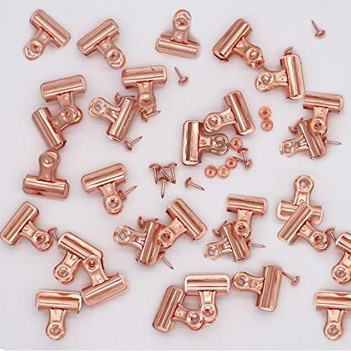 Push pins clipes 30 contagens, 30 clipes de bulldog com push pins para fotos fotos documentos documentos usados ​​em