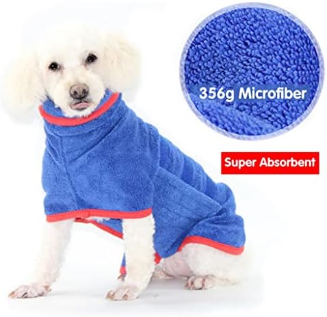 Gsportfis Dog Robe Microfiber Dog Coat Super absorvente Toalha de banho macio de animais de estimação Supplies de banho de