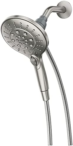 Moen 26112srn Engage Magnetix de seis funções de 5,5 polegadas chuveiro portátil com doca remota de Magnetix 186117SRN, níquel