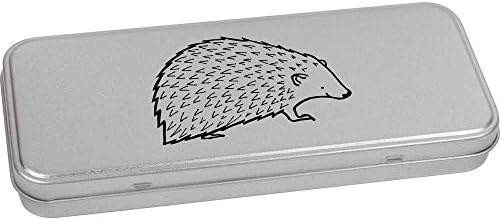 Azeeda 'Hedgehog' Metal Articled Stationery Tin/Storage Box