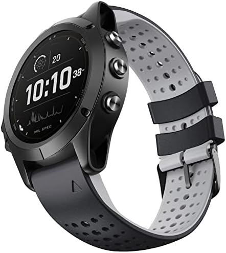 MGTCAR 26 mg 22mm Silicone Relógio Relógio Relógio Strap para Garmin Fenix ​​6x 6 Pro 5x 5 Plus 935 D2 3HR Pulseira EasyFit Correa