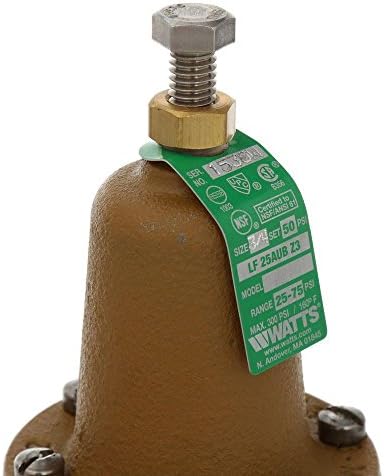 Válvula de redução de pressão de Watts 3/4 de bronze roscado