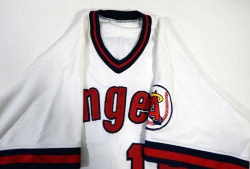 1988 California Angels Down 19 Jogo emitiu White Jersey 46 DP14397 - Jerseys MLB usada para jogo MLB