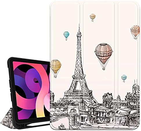 HEPIX iPad Air Air 5ª Caso de geração iPad Air Case de 4ª geração Paris Eiffel Tower iPad Air 4/5 Caixa com porta -lápis