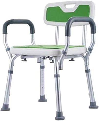 Lzlyer Shower Cadeira Baça de banheira portátil com braços e costas, ferramenta de banho de altura ajustável ， Anti