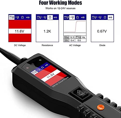 N/A PB100 CARRO TESTENTE DE BATERIA DO TESTE DE DIAGNÓSTICO 12V/24V Power Proble Tester Electrical Integrated Power Automotive