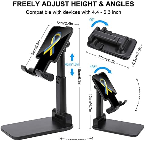 Telefone de fita de faixa ucraniana Stand Stand dobrável suporte do comprimido Acessórios de comprimidos de berço ajustáveis ​​para