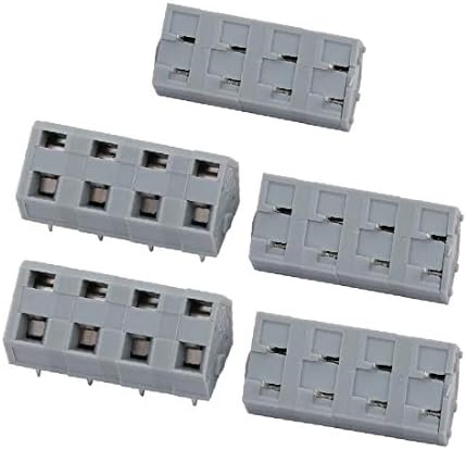 X-Dree 5pcs KKF243A 300V 15A 7,5 mm Pitch 4p Spring Terminal Block para montagem de PCB (5pcs KKF243A 300-V 15A 7,5mm Terminal