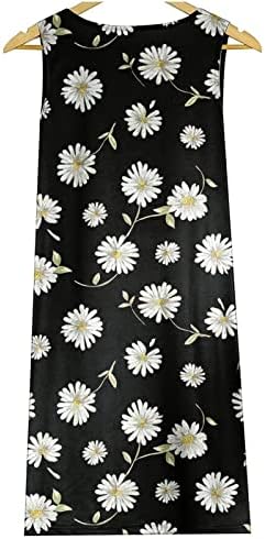 Vestidos de verão mtsdjskf plus size, estampa de flor de enxerte de grandes dimensões Camisole A-line Dress Dress Sun Dress Women