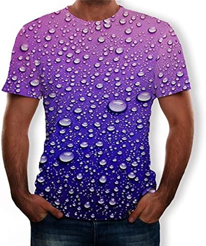 Camisas de pólo de verão para homens 3D Mangas curtas impressas T-shirt T-shirt Summer Tops Outdoor Top de moda masculina Top de