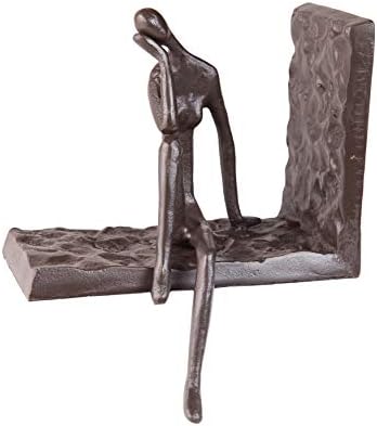 Danya B. Decoração de prateleira de arte de metal contemporânea - serviço pesado, não esquiador e decorativo de ferro