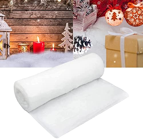 Menolana Christmas Snow Roll Roll Roll Fake Indoor Snow Decoration Clanta de neve artificial para decorações de parede de Natal,