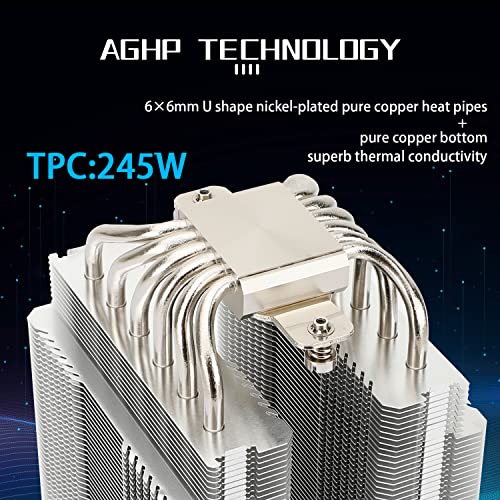 Thermalright Sem Peerless Assassin 120 CPU Cooler, 6 tubos de calor, ventiladores duplos de 120 mm TL-C12, tampa de alumínio, tecnologia